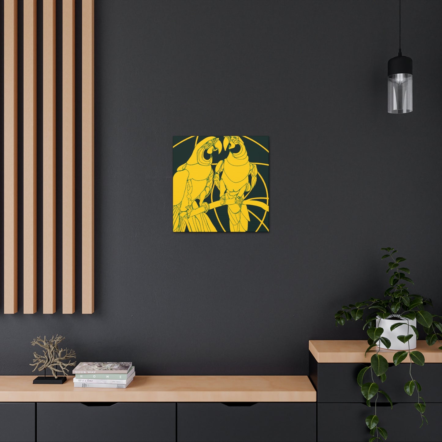 "Tropical Macaw Splendor" - Canvas