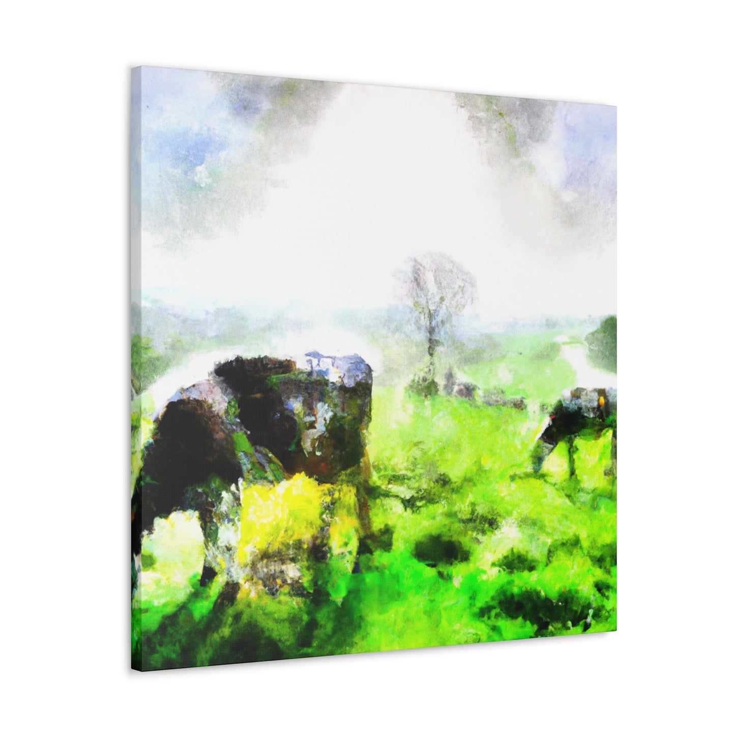 Milky White Mooing - Canvas