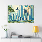 "Urban Elegance: Dallas Delight" - Canvas