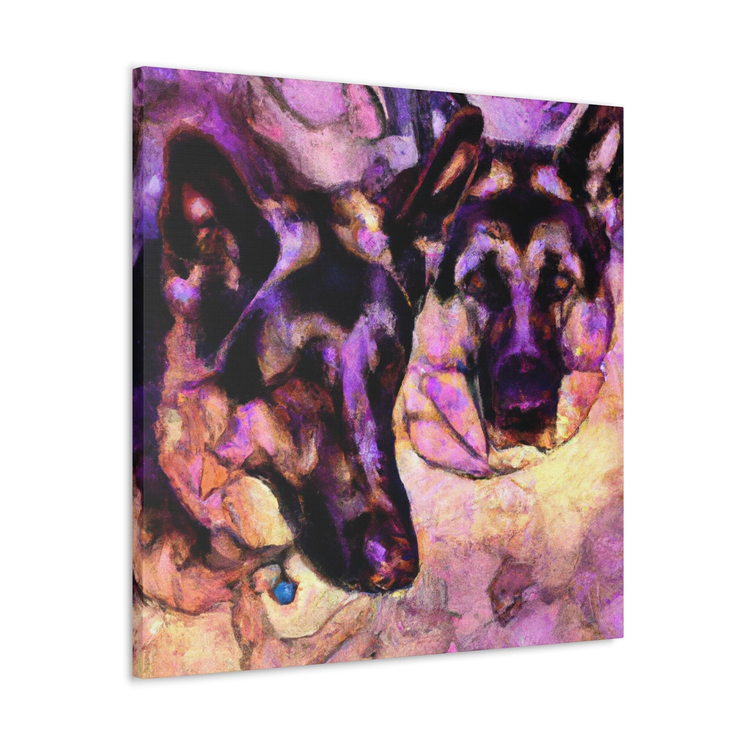 German Shepherd Sunburst. - Canvas