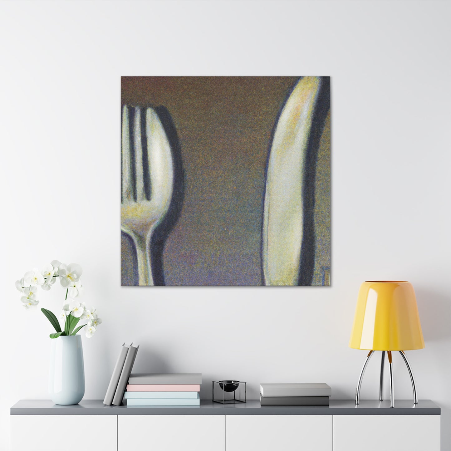 Silverware Reflections Splendor. - Canvas