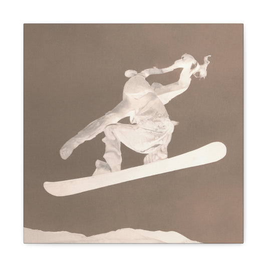 "Snow Boarding Rococo Style" - Canvas