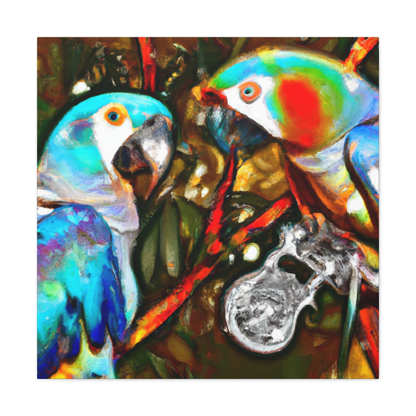 Macaws in Dreamland - Canvas