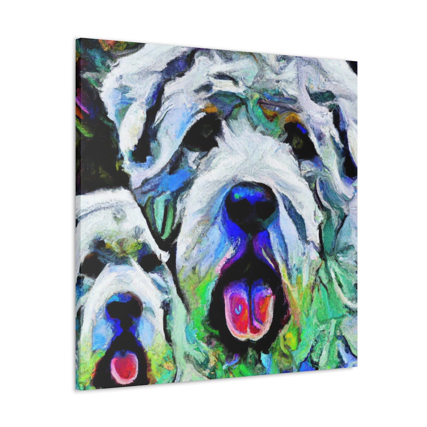 "Majestic White Great Pyrenees" - Canvas