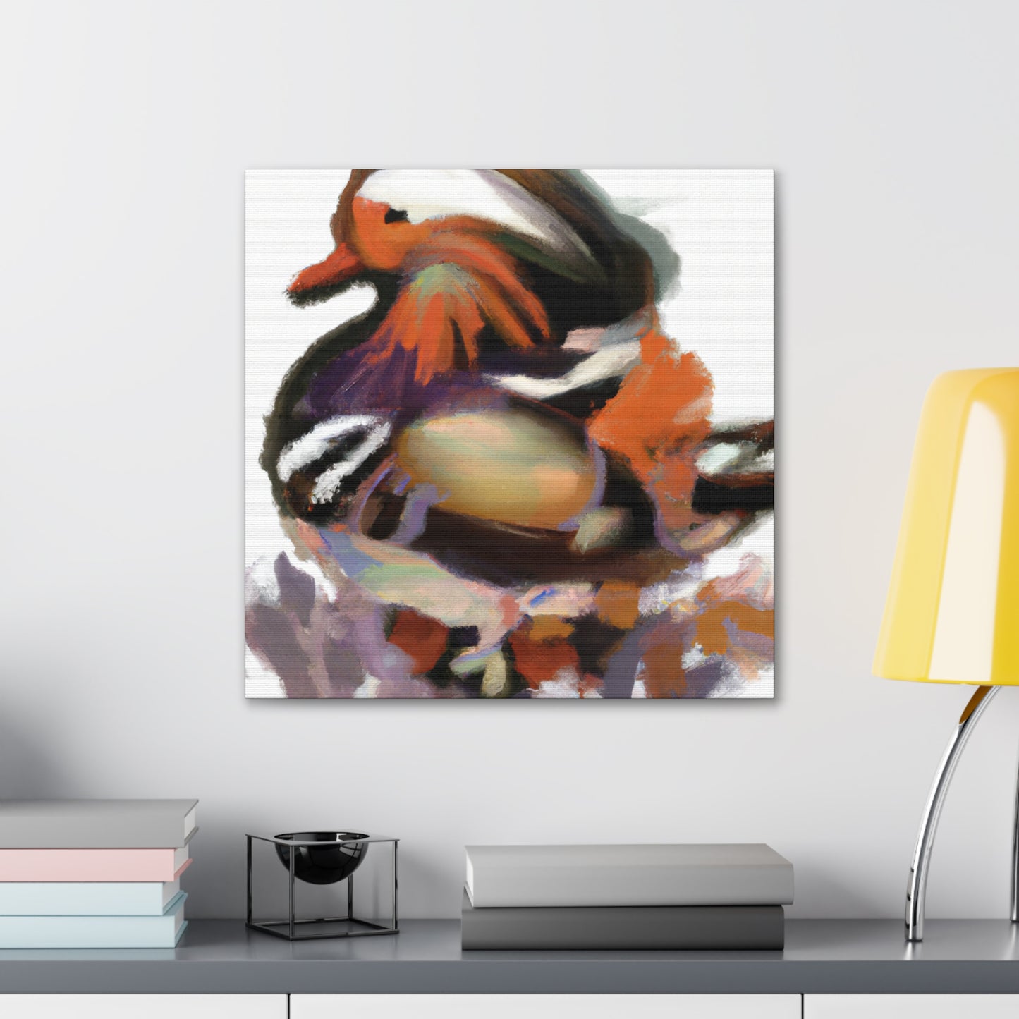 Mandarin Duck Splendor. - Canvas