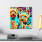 "Yorkshire Terrier Delight" - Canvas