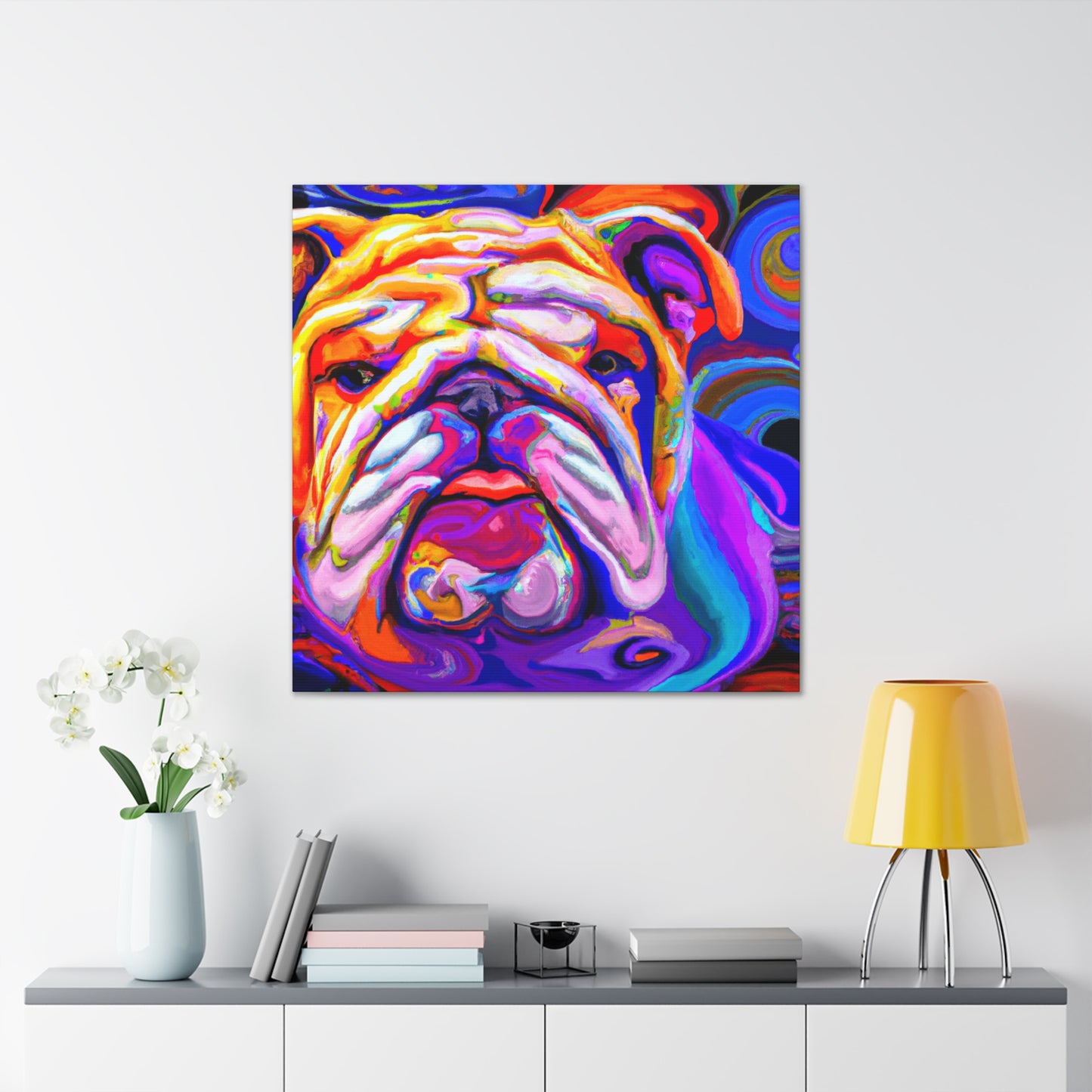 Bulldog in a Dream - Canvas