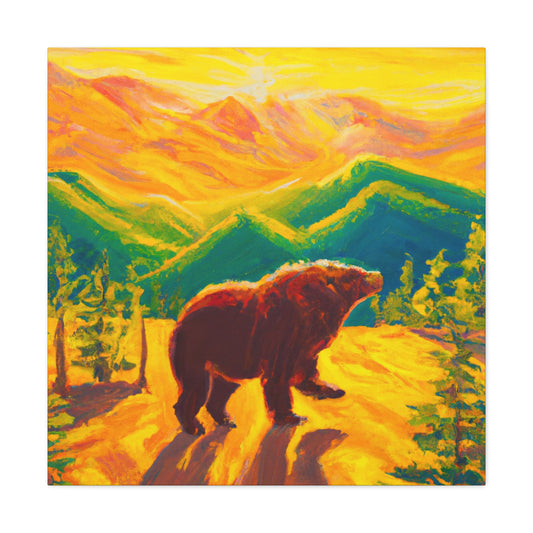 Bear in the Wilderness - Canvas