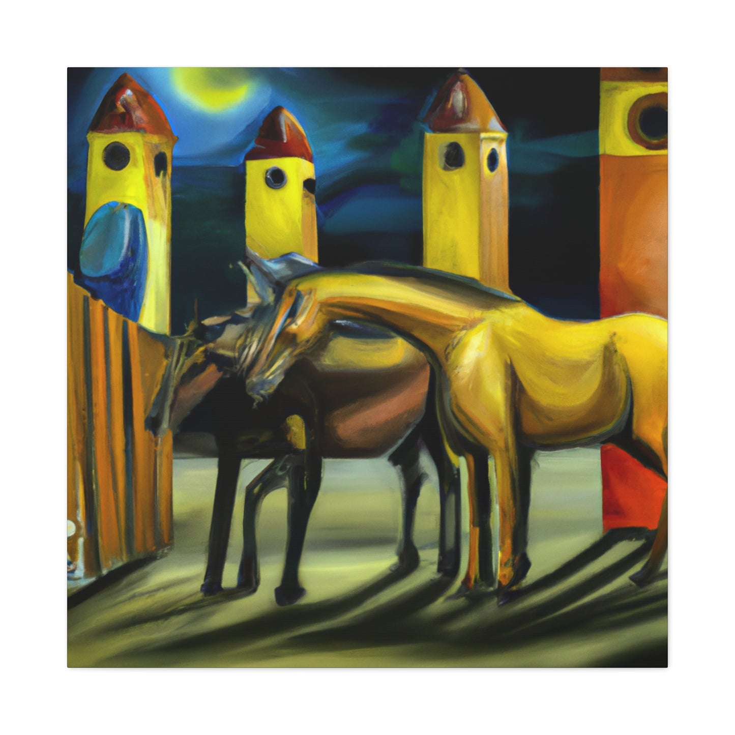 Horse Riderless Gallop - Canvas