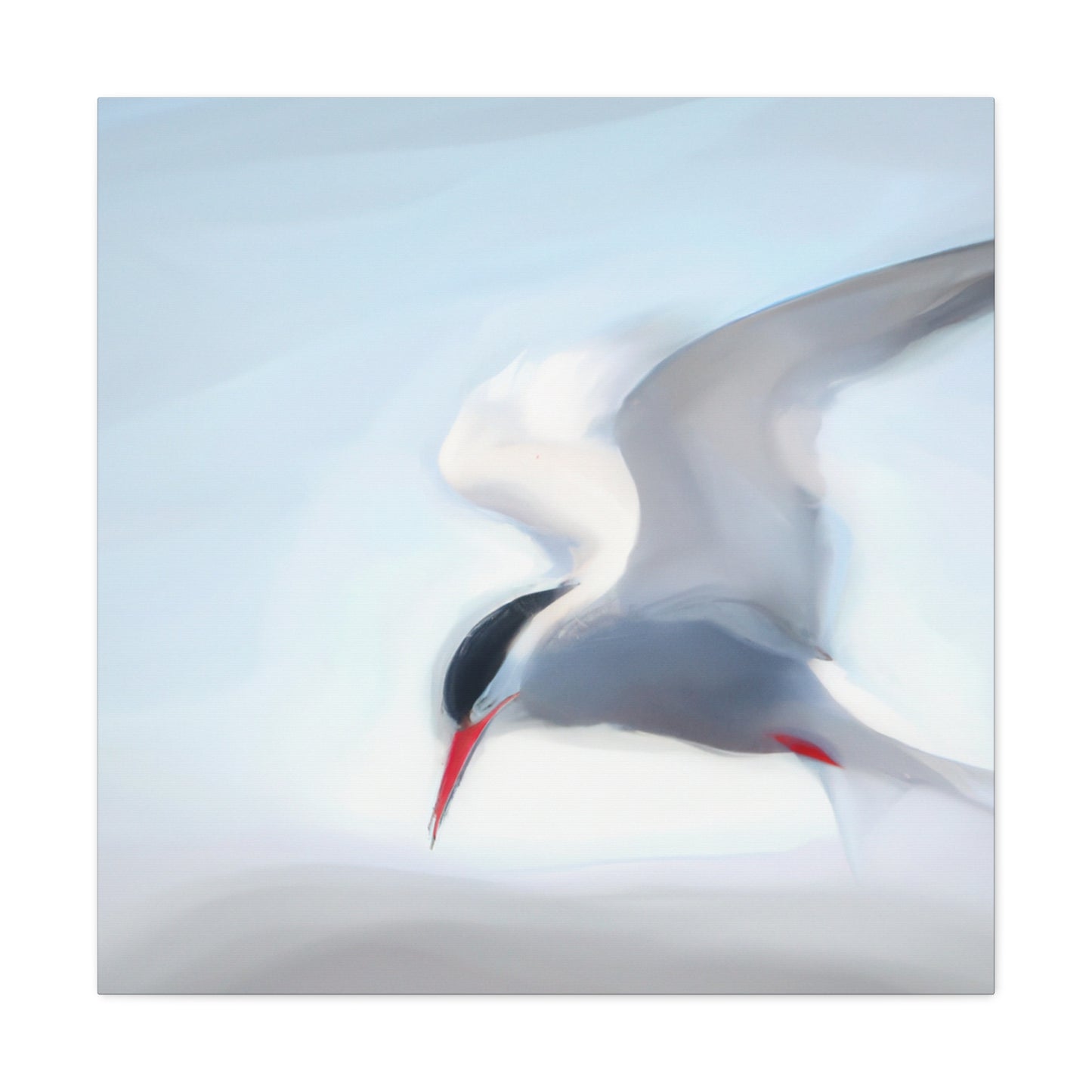 Terns in Arctic Snow - Canvas