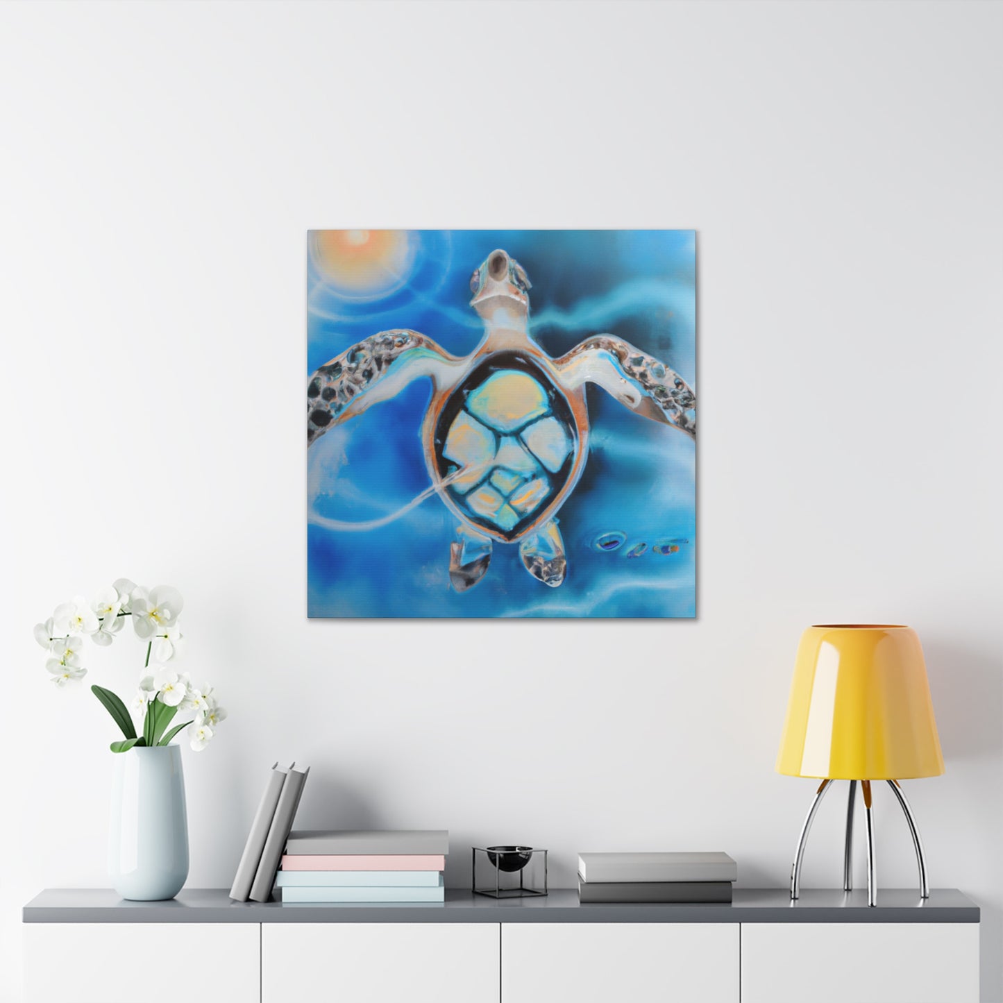 "Sea Turtle Majesty Reigns" - Canvas