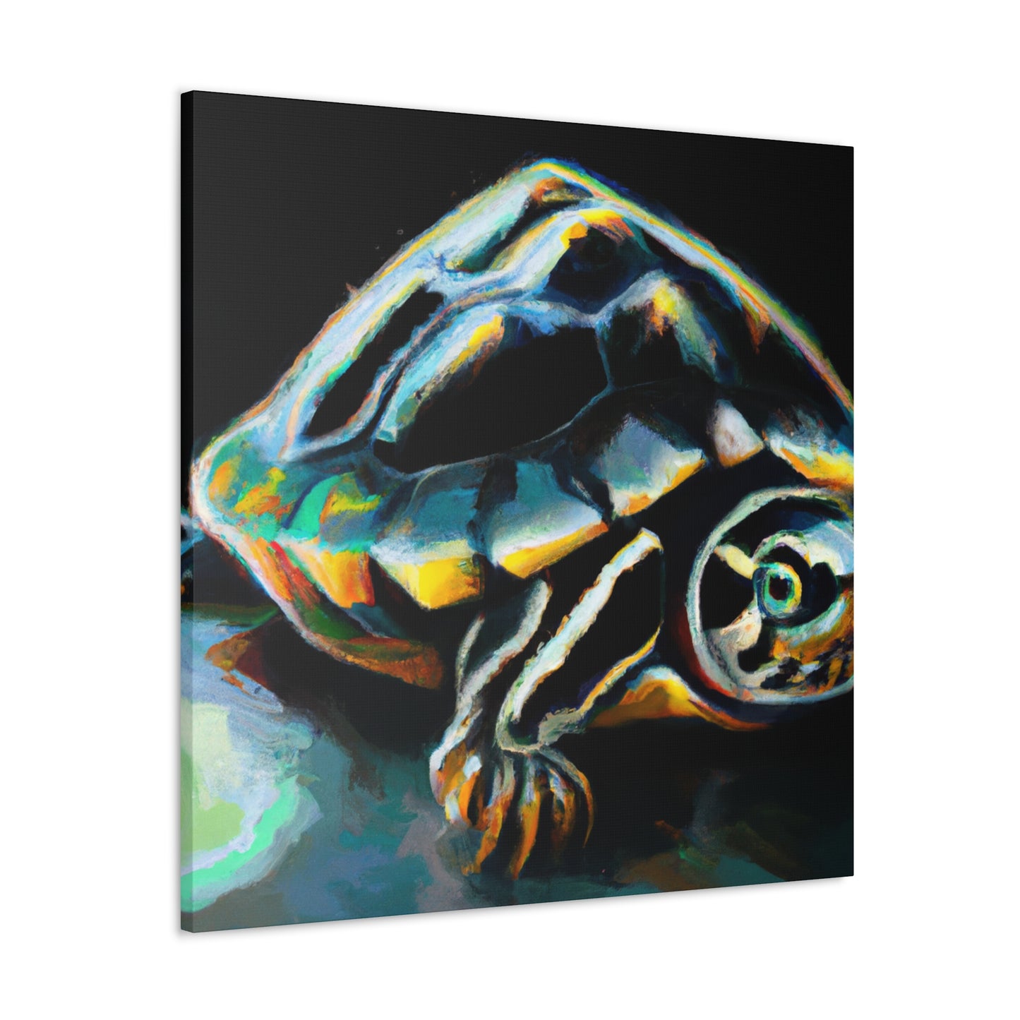 "Box Turtle Reflection" - Canvas