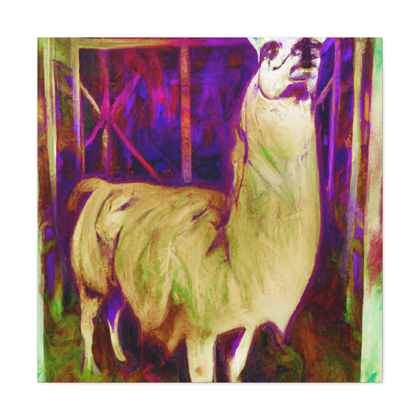 Llama Majestic Splendor - Canvas