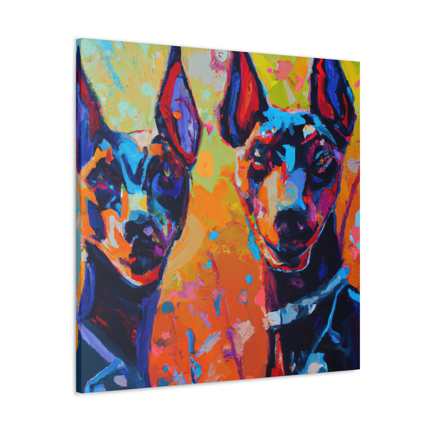 "Doberman in Impressionism" - Canvas