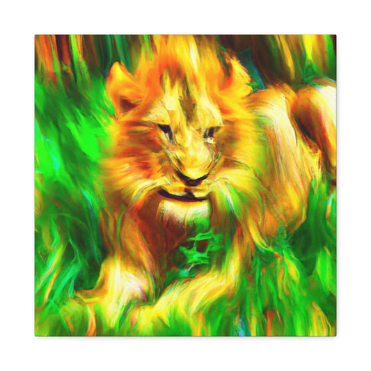 Lion in Impressionism - Canvas