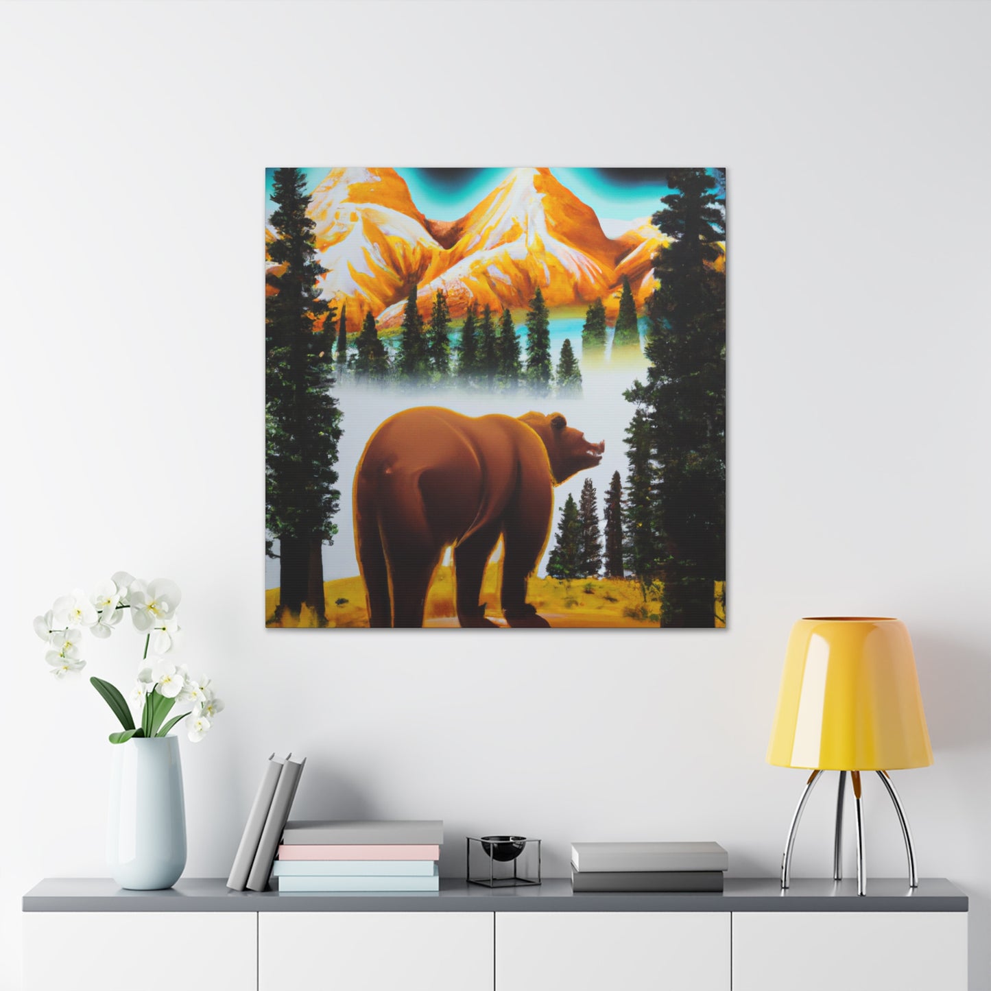 Beneath the Brown Bear - Canvas