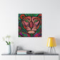 "Lion in Art Nouveau" - Canvas