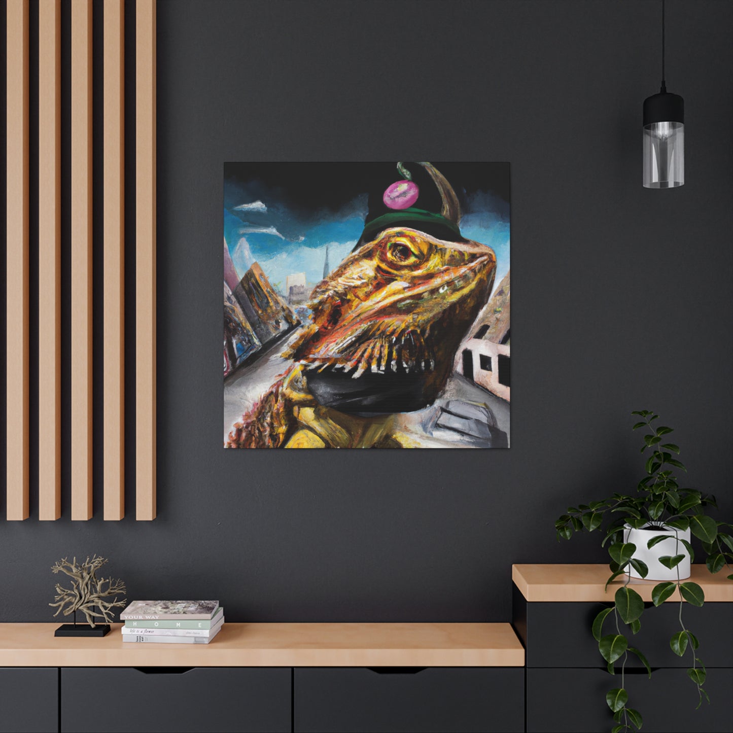 Bearded Dragon Portrait - Canvas