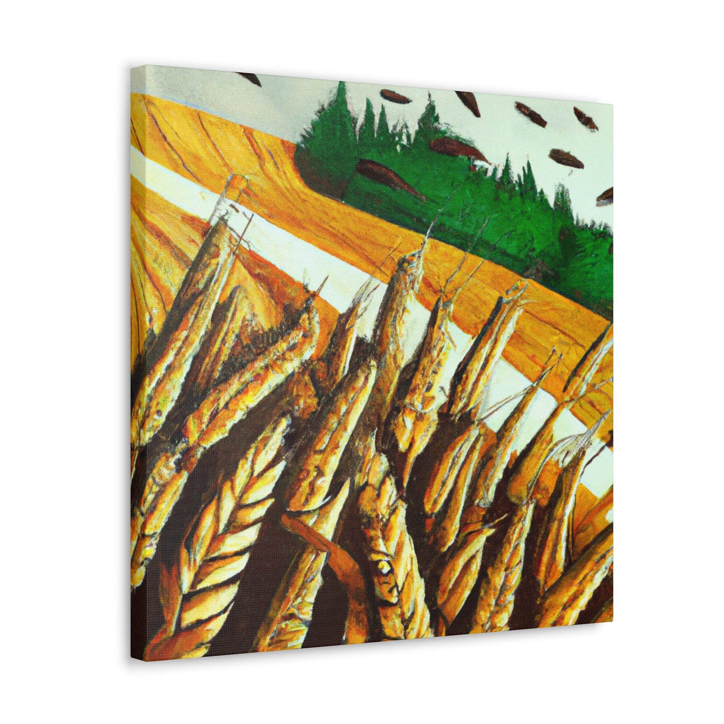 Golden Grain Harvesting - Canvas