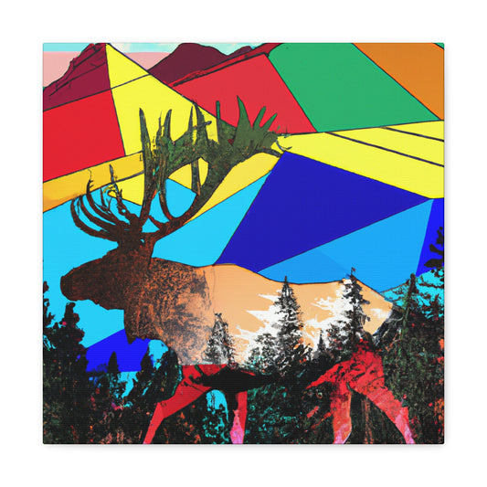 "Elk in Pop Art" - Canvas