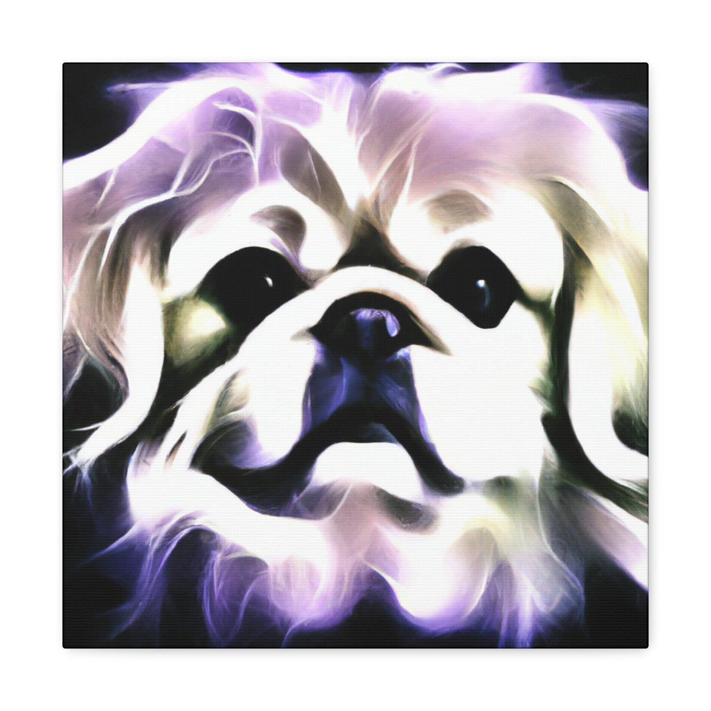 Pekingese Night Illumination - Canvas