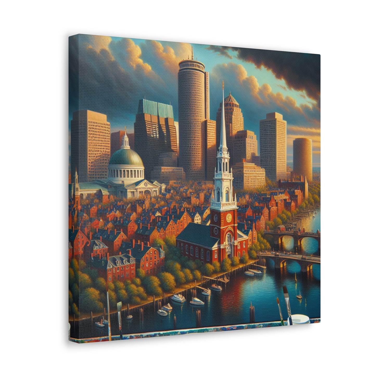 "Harbored Splendors of Boston" - Canvas