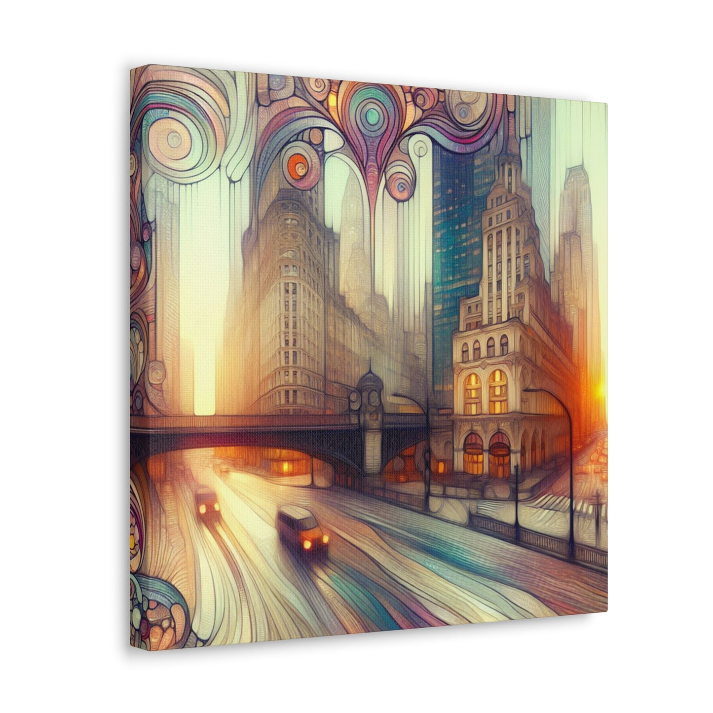 City of Gilded Dreams - Canvas