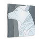 "Arctic Wolf in Snow" - Canvas