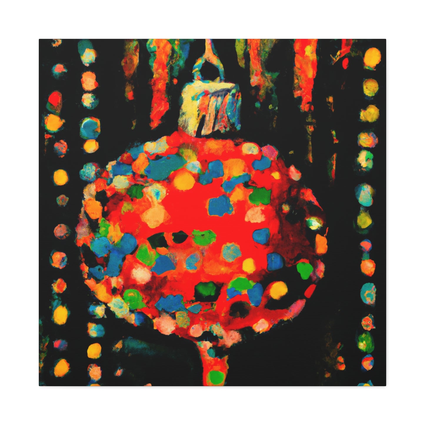 "The Christmas Ornament Contrast" - Canvas