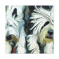 "Old English Sheepdog Dreaming" - Canvas