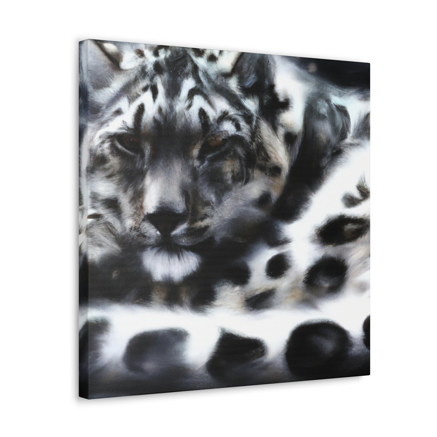 Snow Leopard Majesty - Canvas