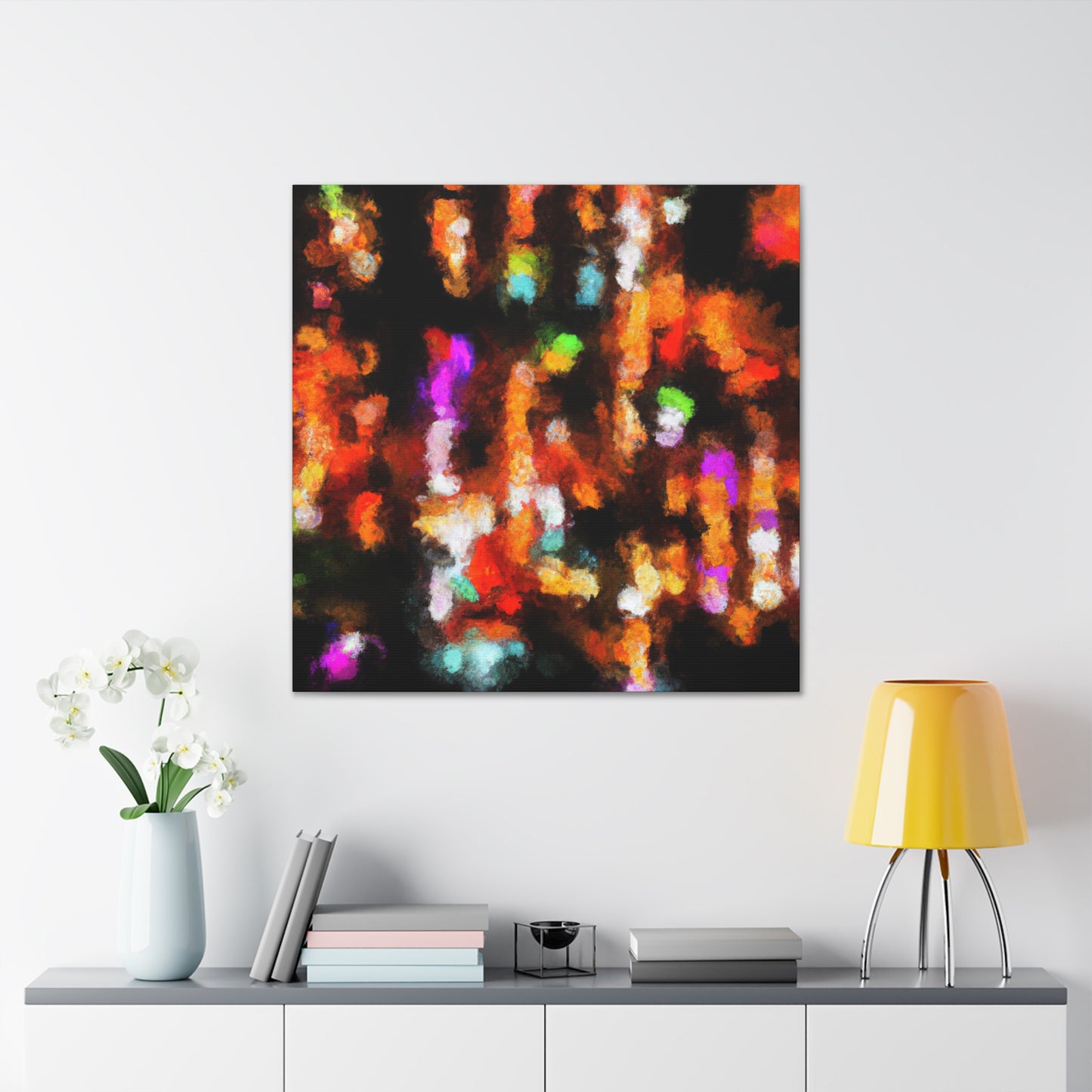 "Christmas Lights Glittering" - Canvas