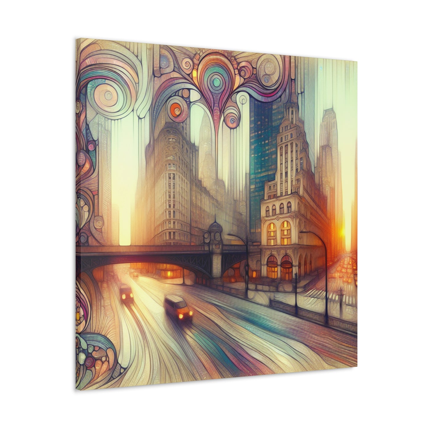 City of Gilded Dreams - Canvas