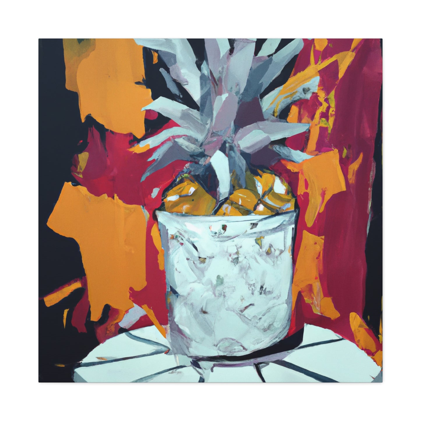 "Pineapple Painted Paradise" - Canvas