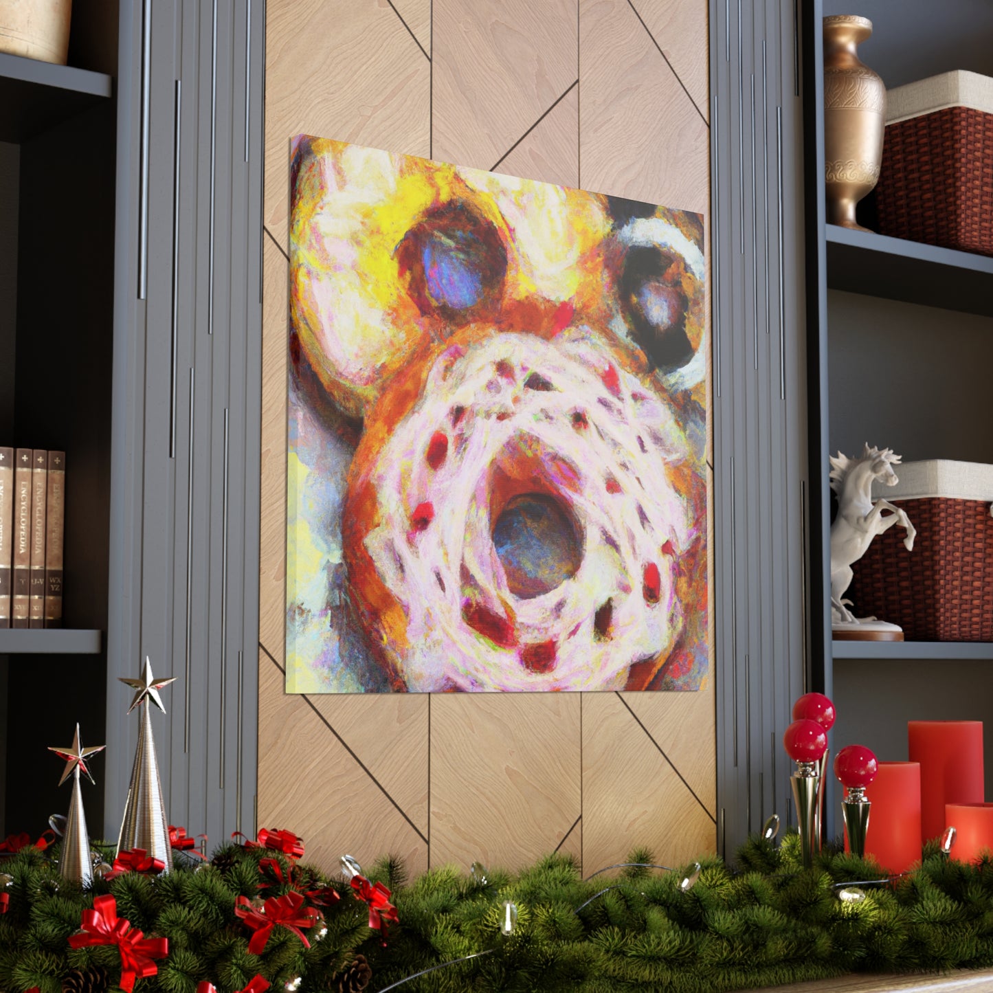 Doughnut Dreamscape Painting - Canvas