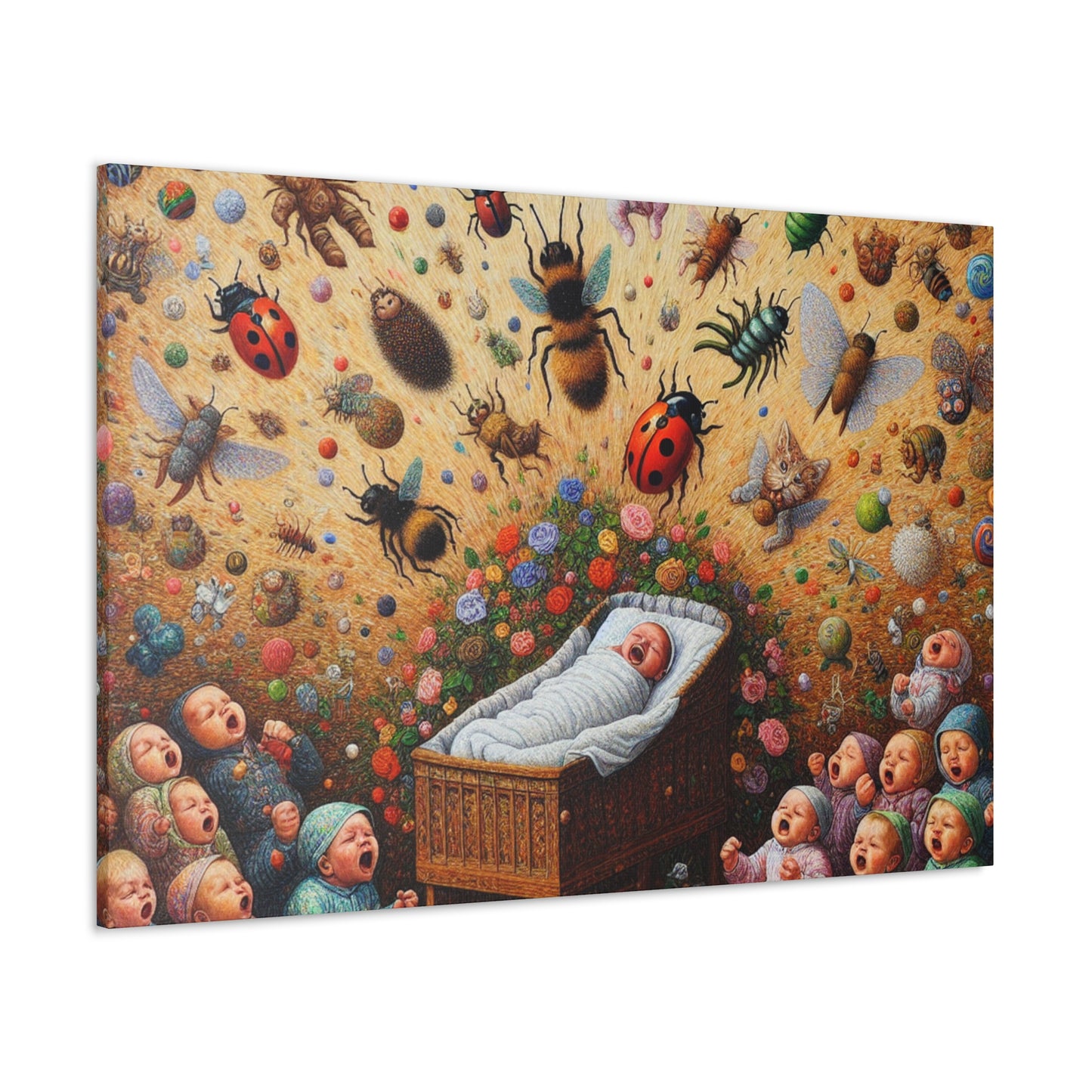 Whimsical Garden Harmony - Canvas