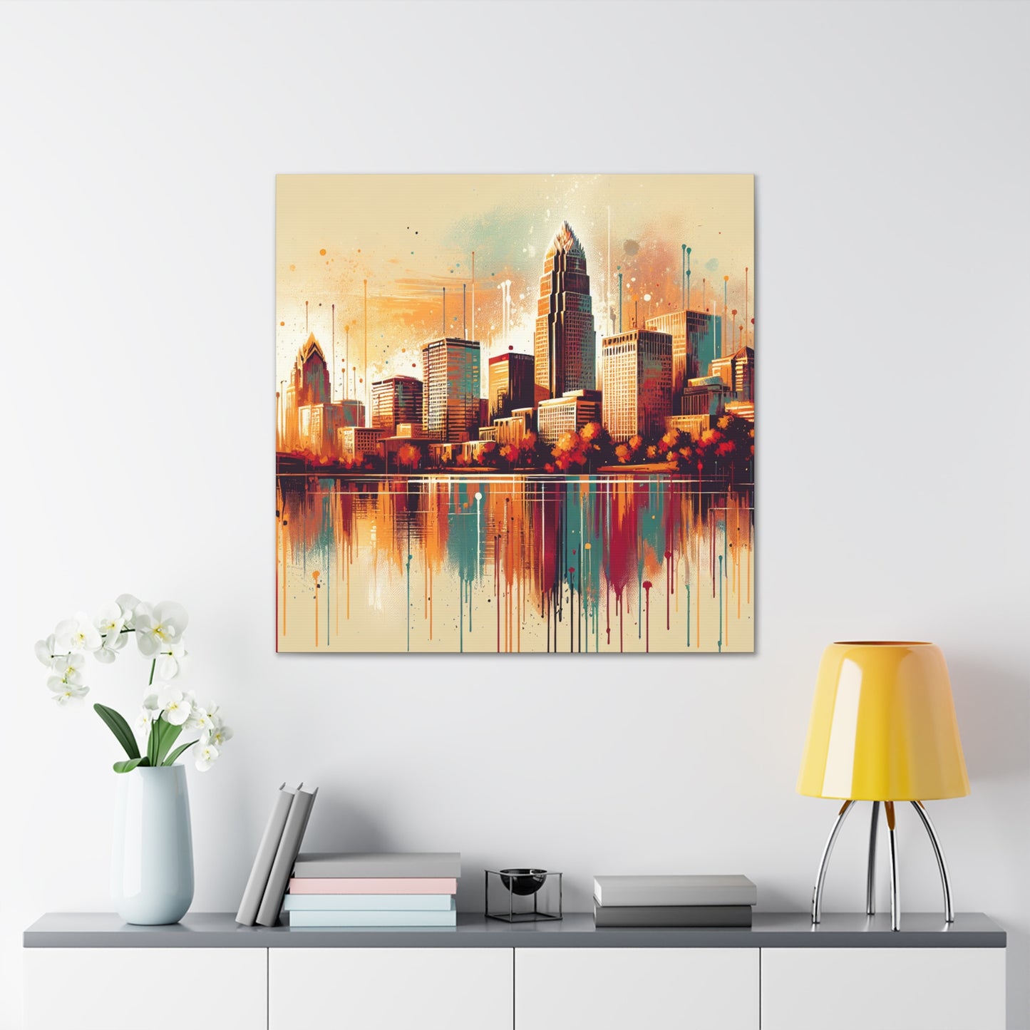 "Vibrant Urban Southern Melody" - Canvas