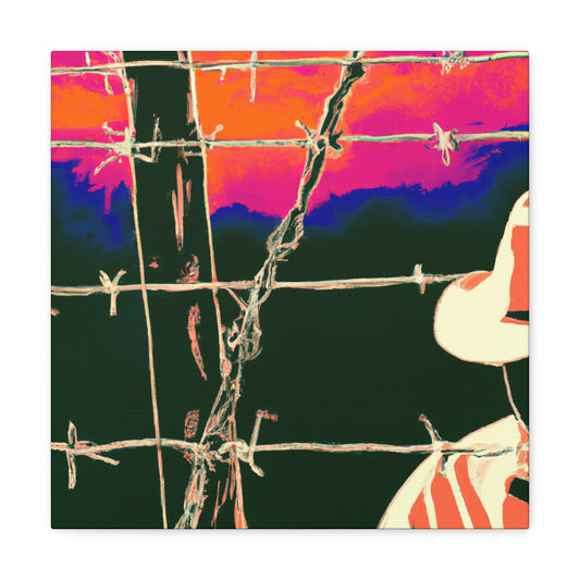 "Barbed Wire Splendour" - Canvas