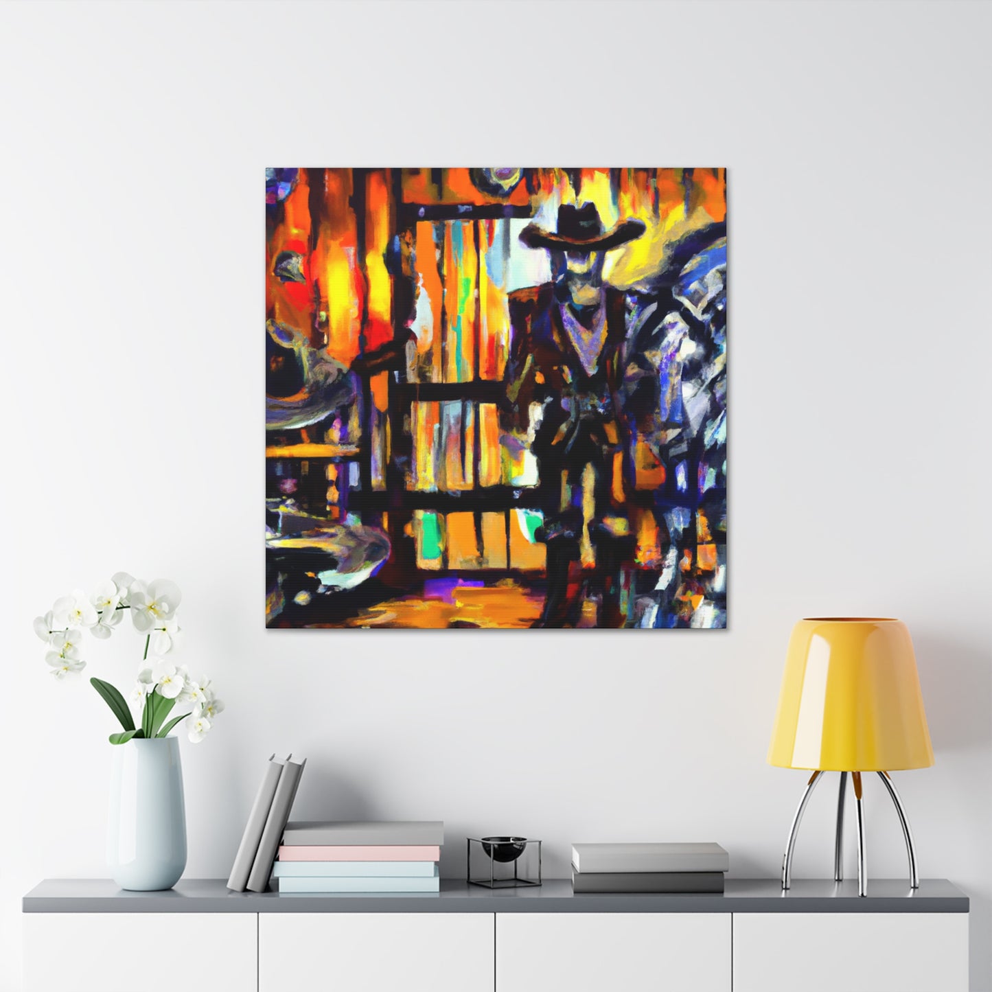 Saloon in Impressionism - Canvas