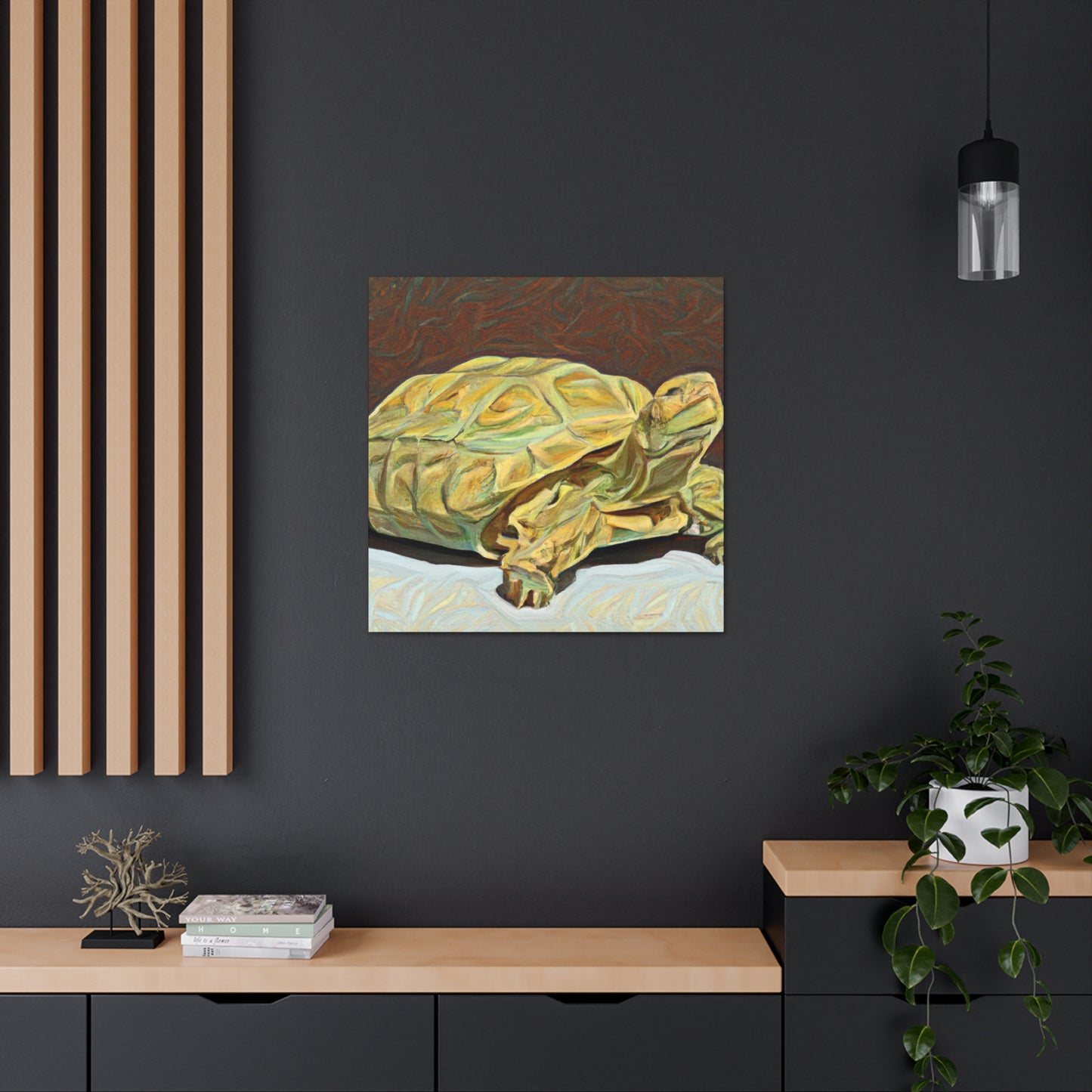 "Gorgeous Russian Tortoise" - Canvas