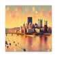 Riverside Sunsets: Pittsburgh - Canvas