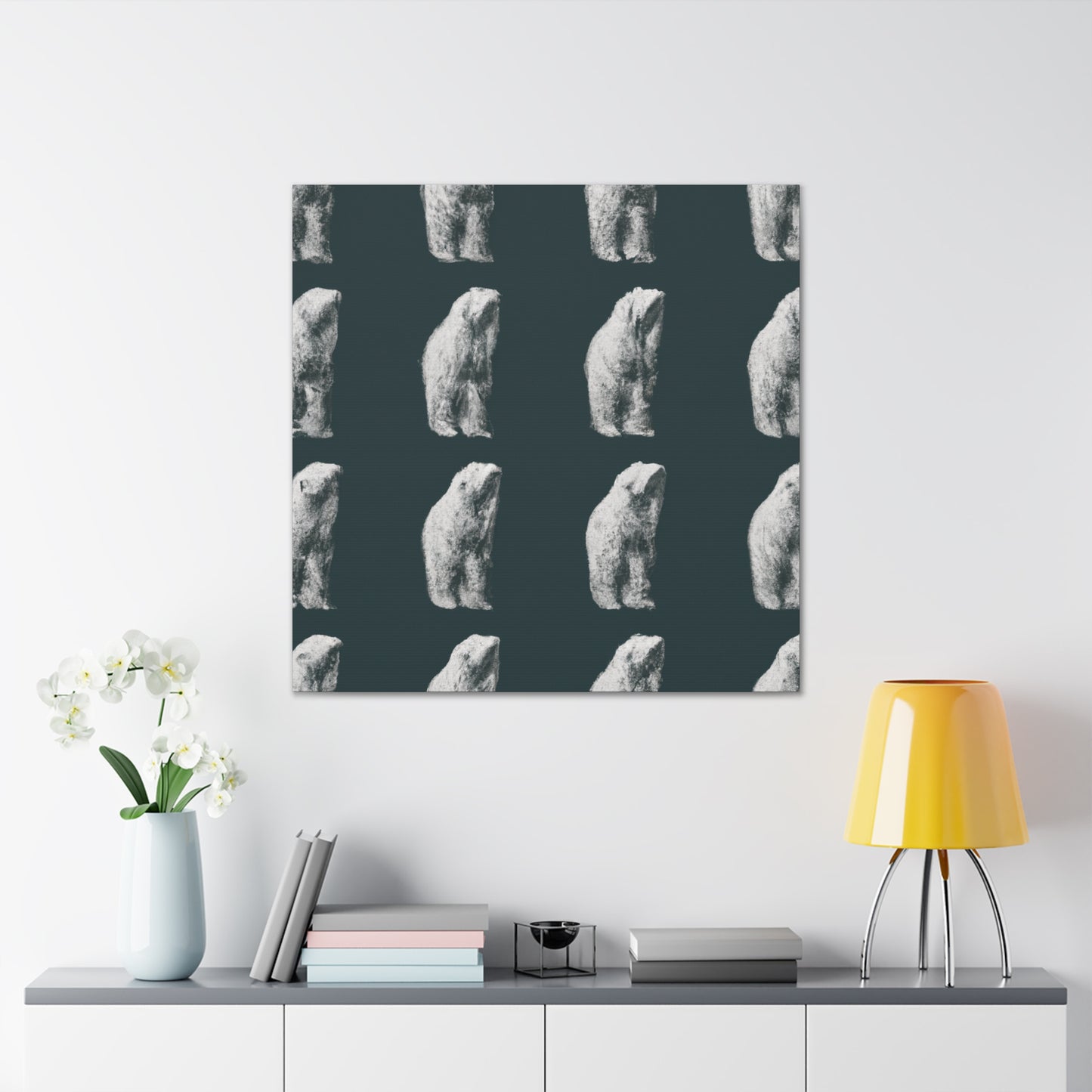 Polar Bear Wonderland. - Canvas