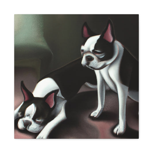 Boston Terrier Surrealism - Canvas