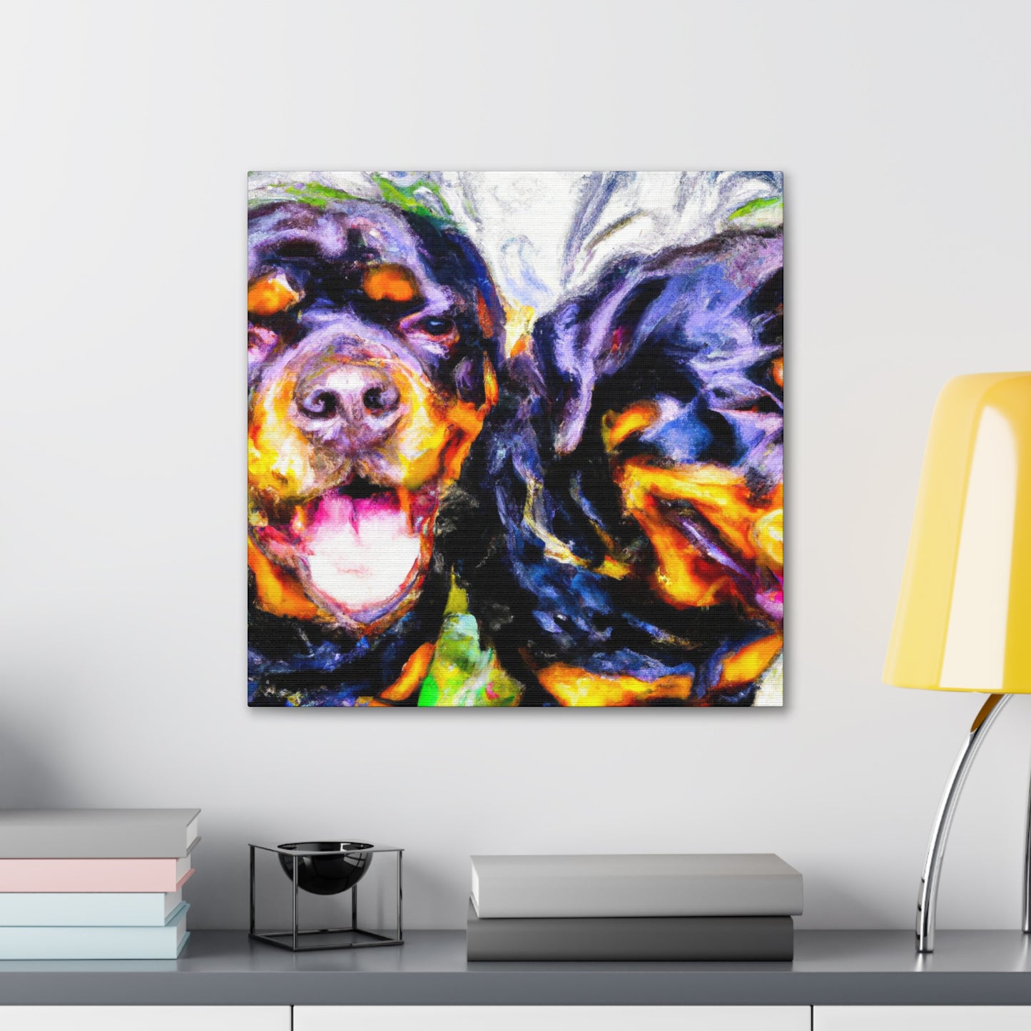 Fierce Rottweiler Impression - Canvas