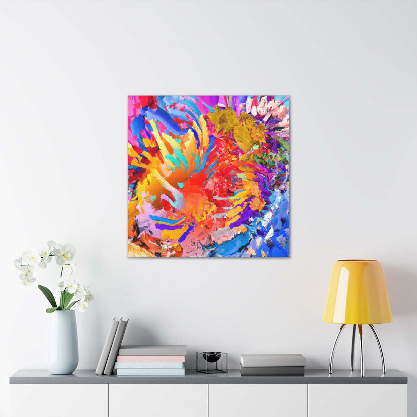 "Vibrant Brush Strokes" - Canvas