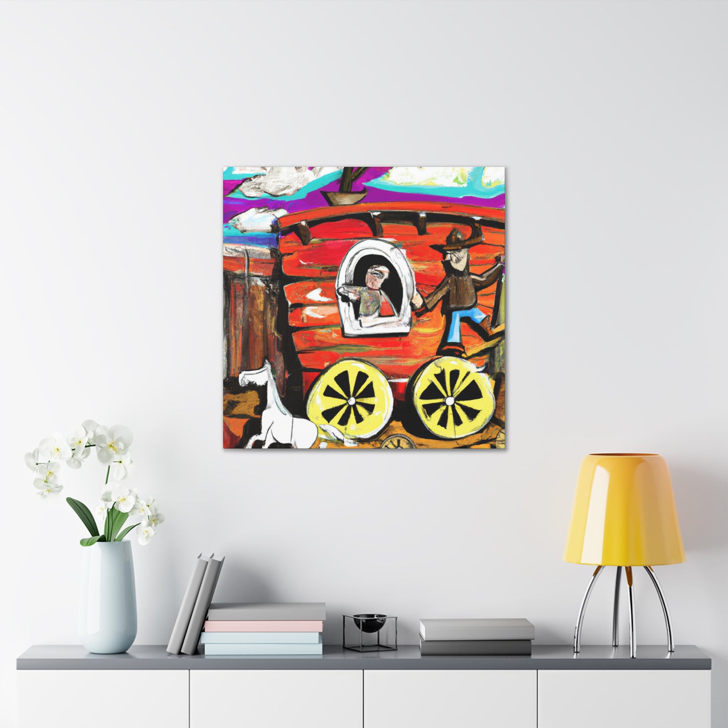 Chuck Wagon Classic Scene - Canvas