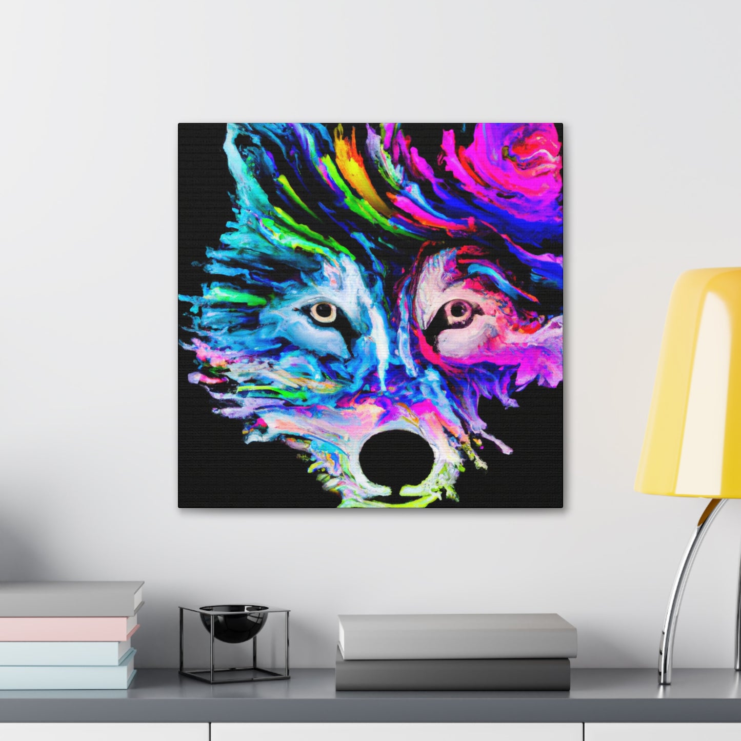 "Siberian Husky Reflection" - Canvas