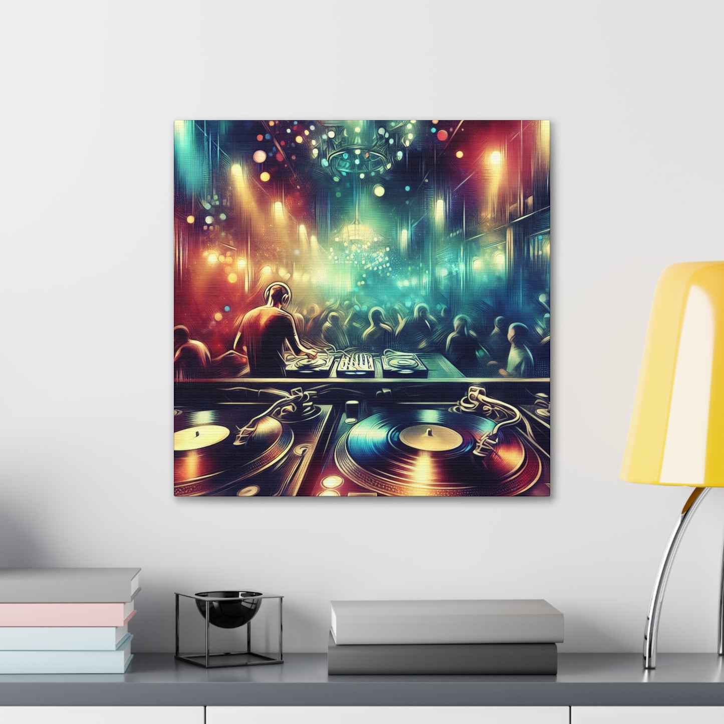 "Clubland Rhapsody Neon" - Canvas