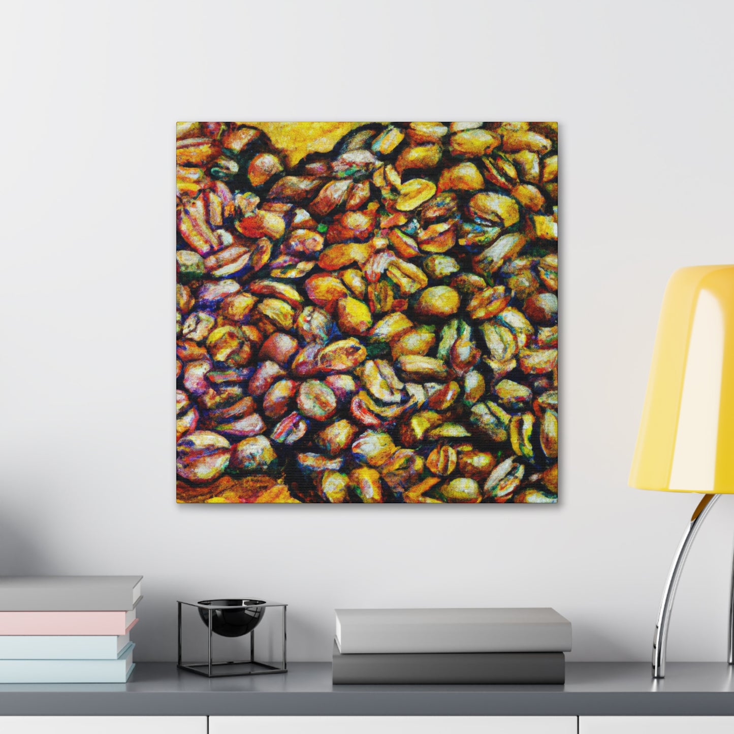 "Coffee Beans Impressionism" - Canvas