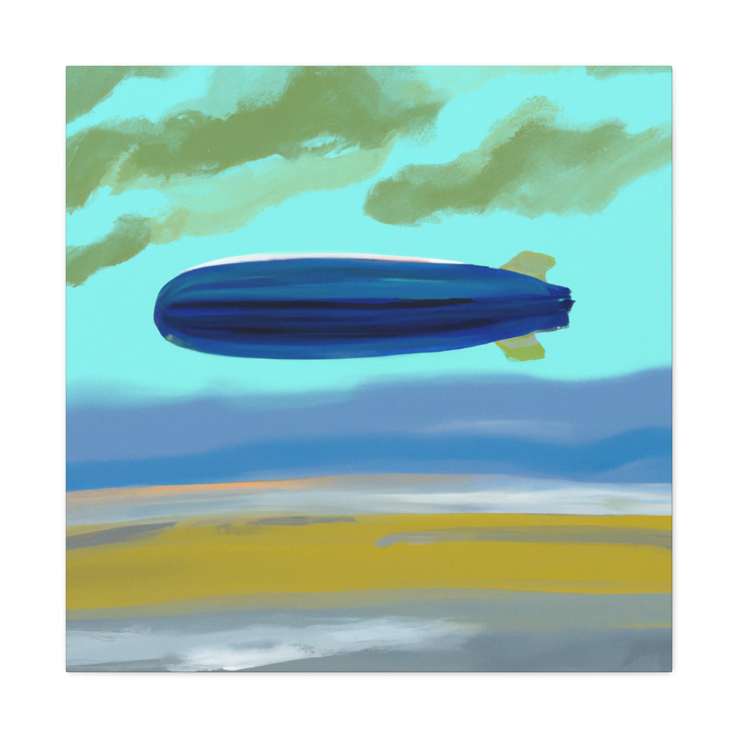 "Blimp in Abstraction" - Canvas